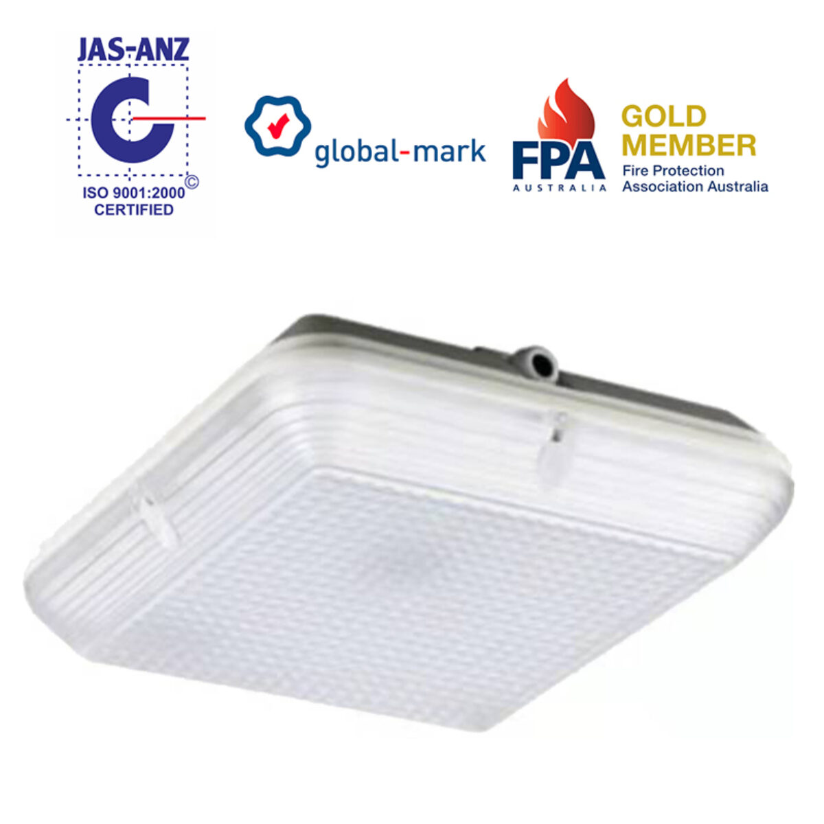 Bulkhead emergency on sale light fitting